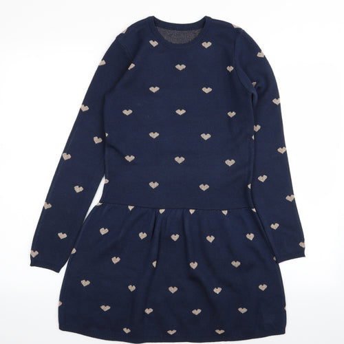 Nutmeg Girls Blue   Fit & Flare  Size 12-13 Years