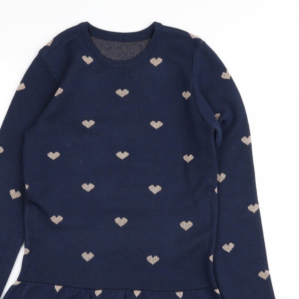 Nutmeg Girls Blue   Fit & Flare  Size 12-13 Years