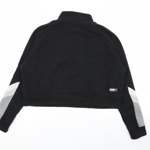 PUMA Womens Black   Pullover Jumper Size XS  - crop jumper