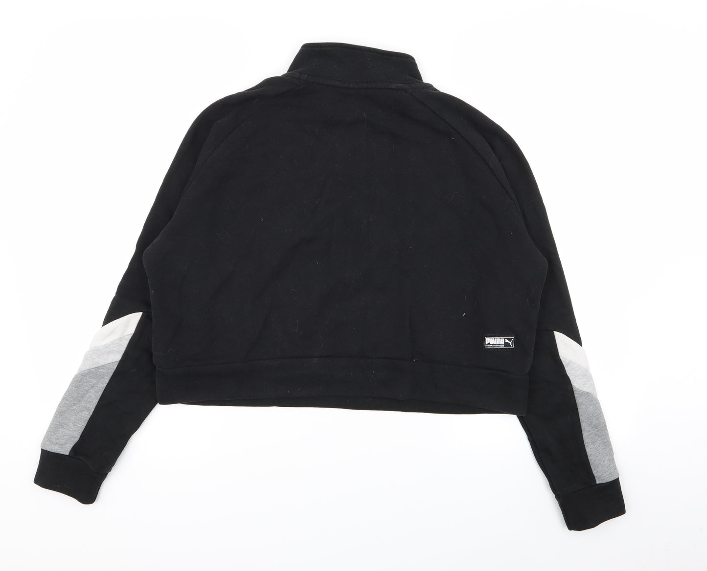 PUMA Womens Black   Pullover Jumper Size XS  - crop jumper