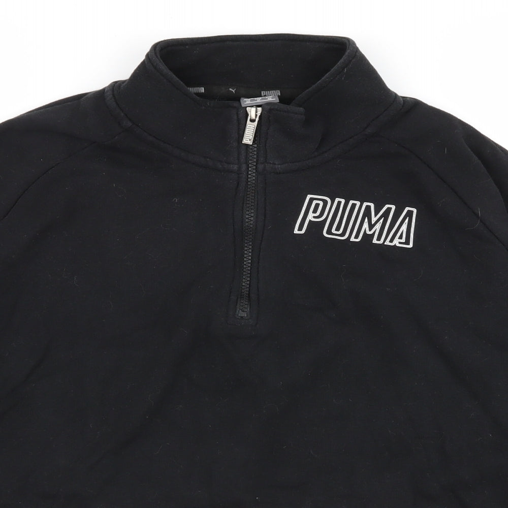 PUMA Womens Black   Pullover Jumper Size XS  - crop jumper