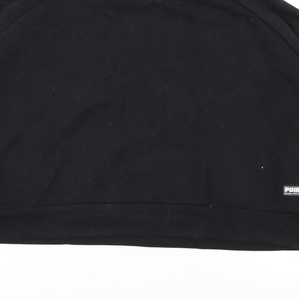 PUMA Womens Black   Pullover Jumper Size XS  - crop jumper