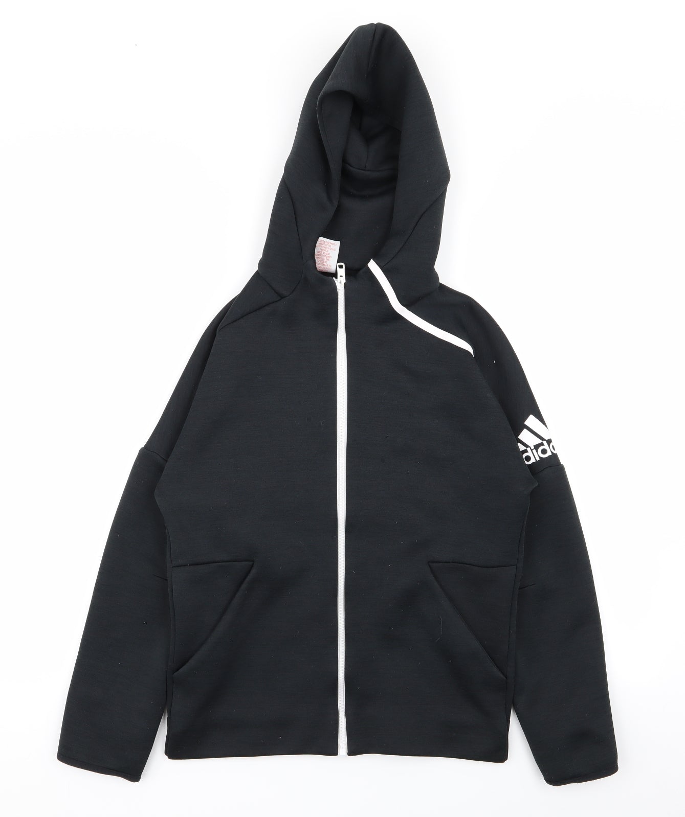 adidas Boys Black   Full Zip Jumper Size 11-12 Years