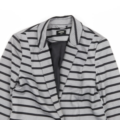 Oasis Womens Multicoloured Striped  Jacket Blazer Size 8