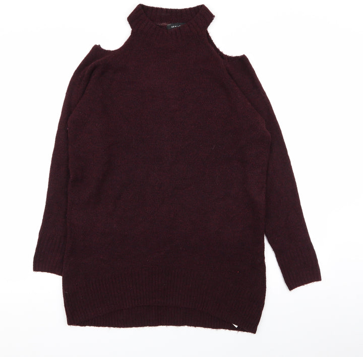 New Look Womens Purple   Pullover Jumper Size S