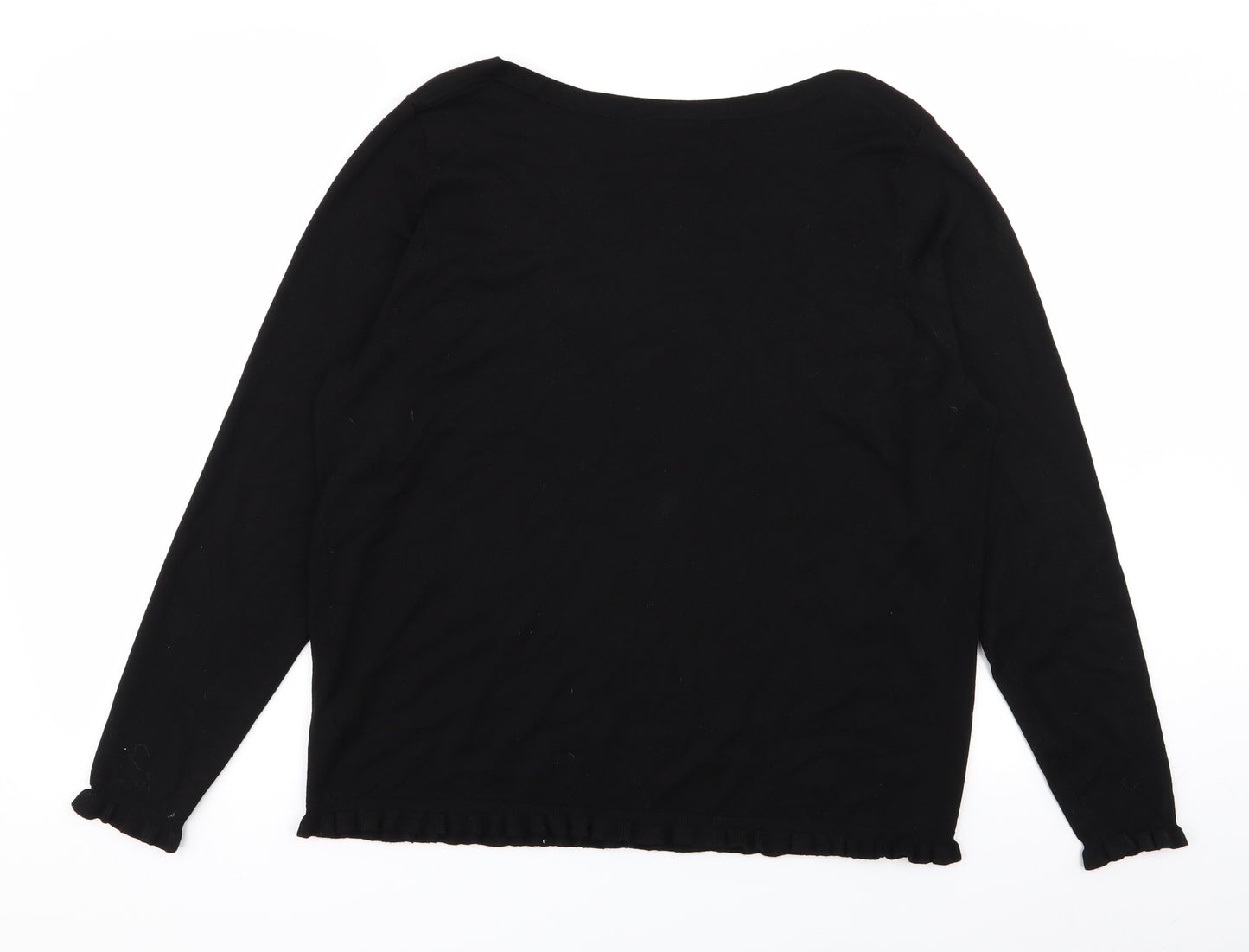 Wallis Womens Black   Pullover Jumper Size 18