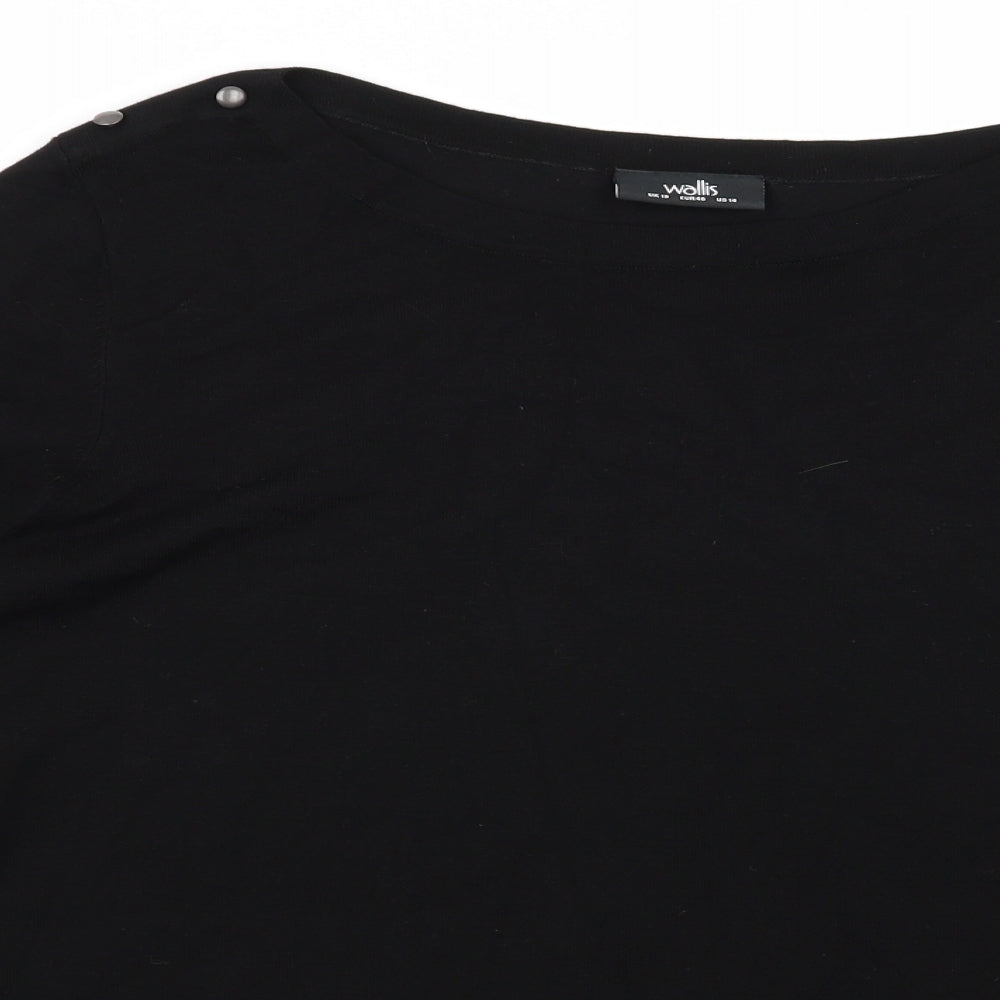 Wallis Womens Black   Pullover Jumper Size 18