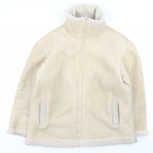 j.j wills Womens Beige   Jacket Coat Size S