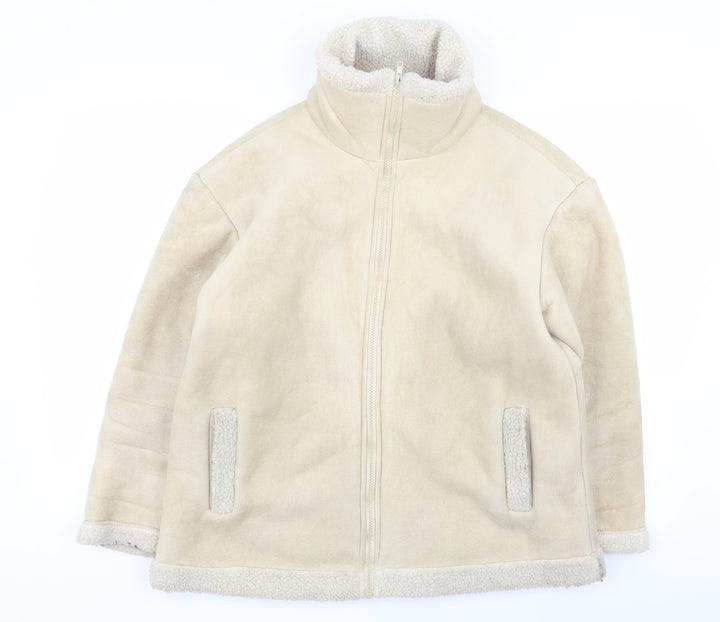 j.j wills Womens Beige   Jacket Coat Size S
