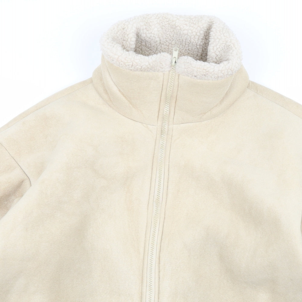 j.j wills Womens Beige   Jacket Coat Size S