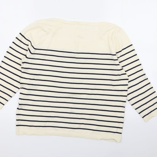 H&M Womens Multicoloured Striped  Pullover Jumper Size M