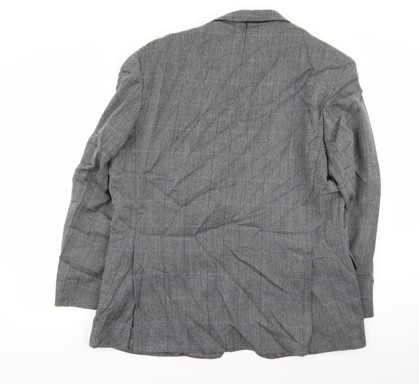 greenwoods Mens Grey Houndstooth  Jacket Blazer Size 42