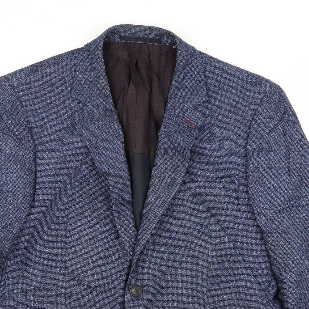 burton menswear Mens Blue   Jacket Blazer Size 42