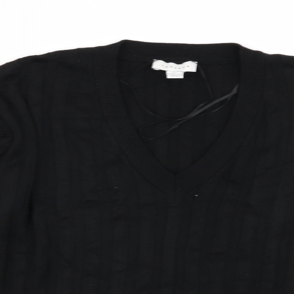 Topshop Womens Black   Pullover Jumper Size S