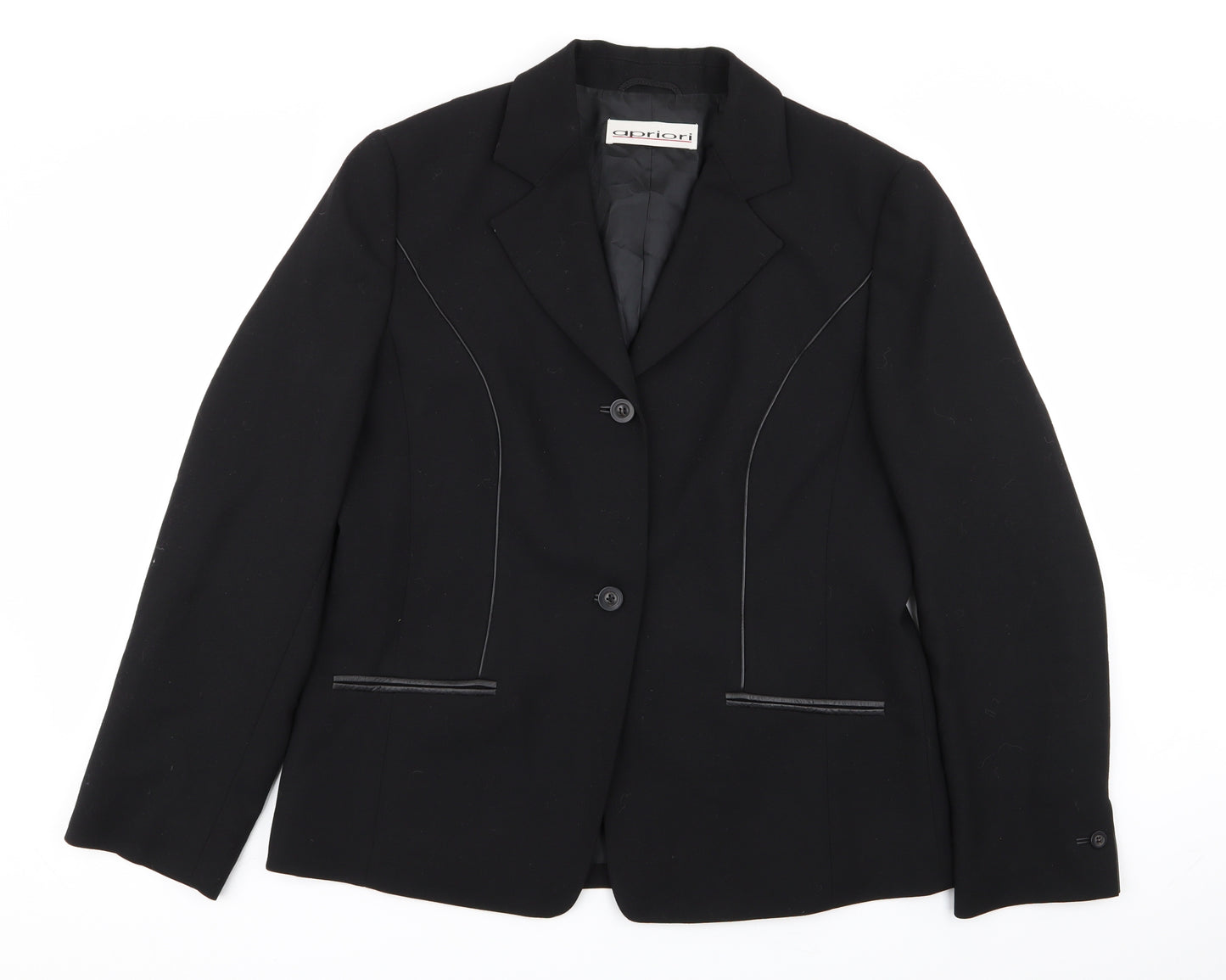 Apriori Womens Black   Jacket Blazer Size 16