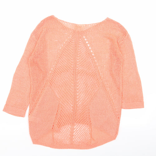 NEXT Womens Orange   Pullover Jumper Size 10