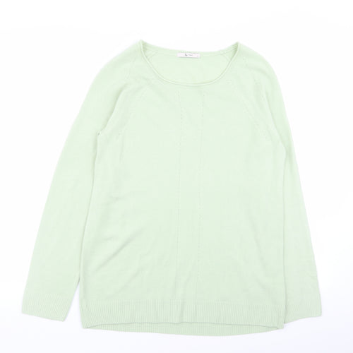 TU Womens Green   Pullover Jumper Size 14