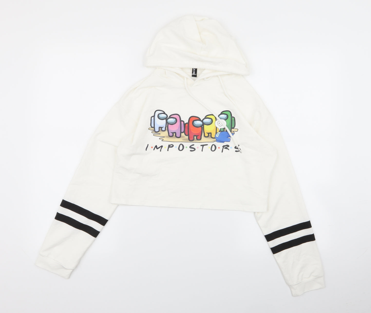 imposters Girls White   Pullover Jumper Size 13-14 Years