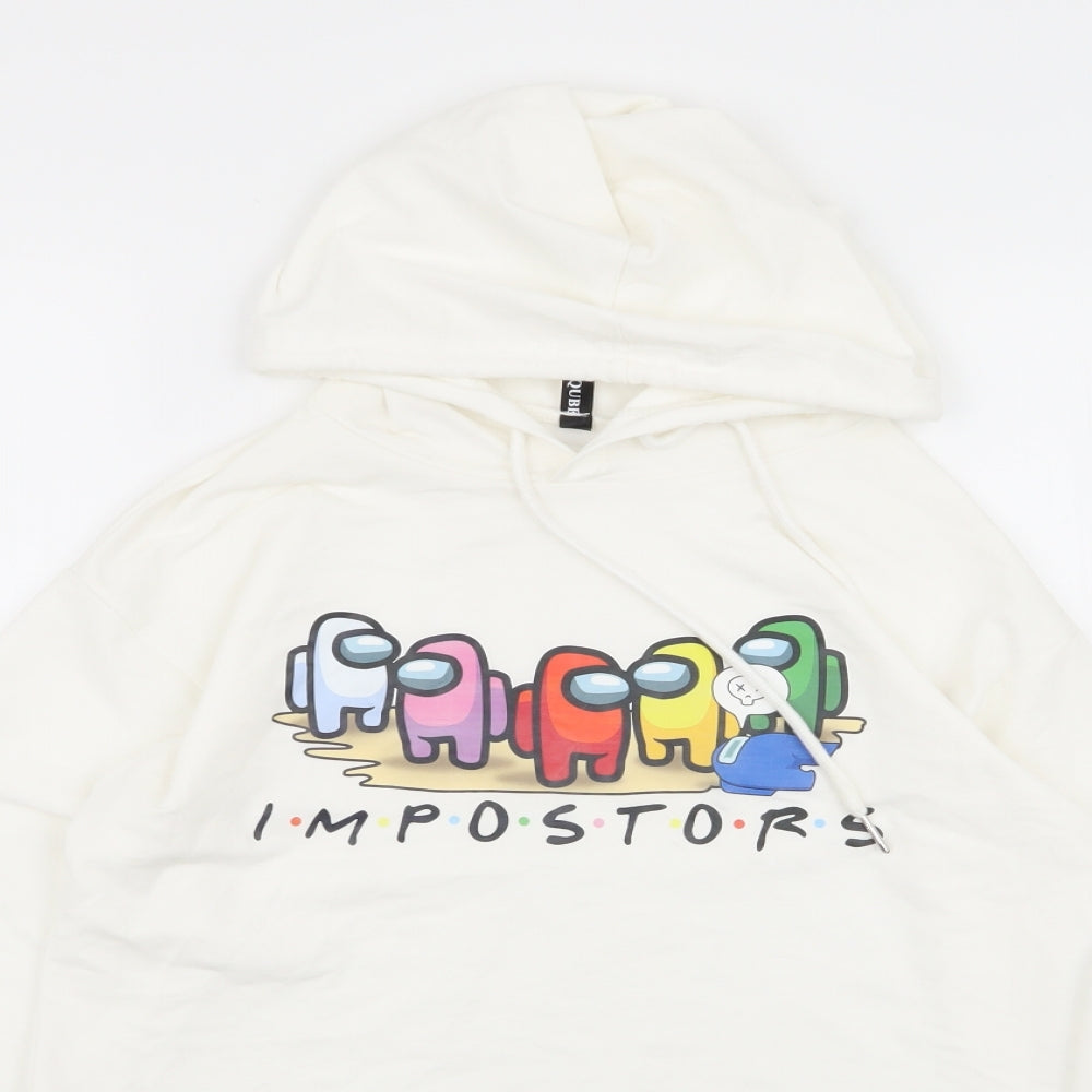 imposters Girls White   Pullover Jumper Size 13-14 Years
