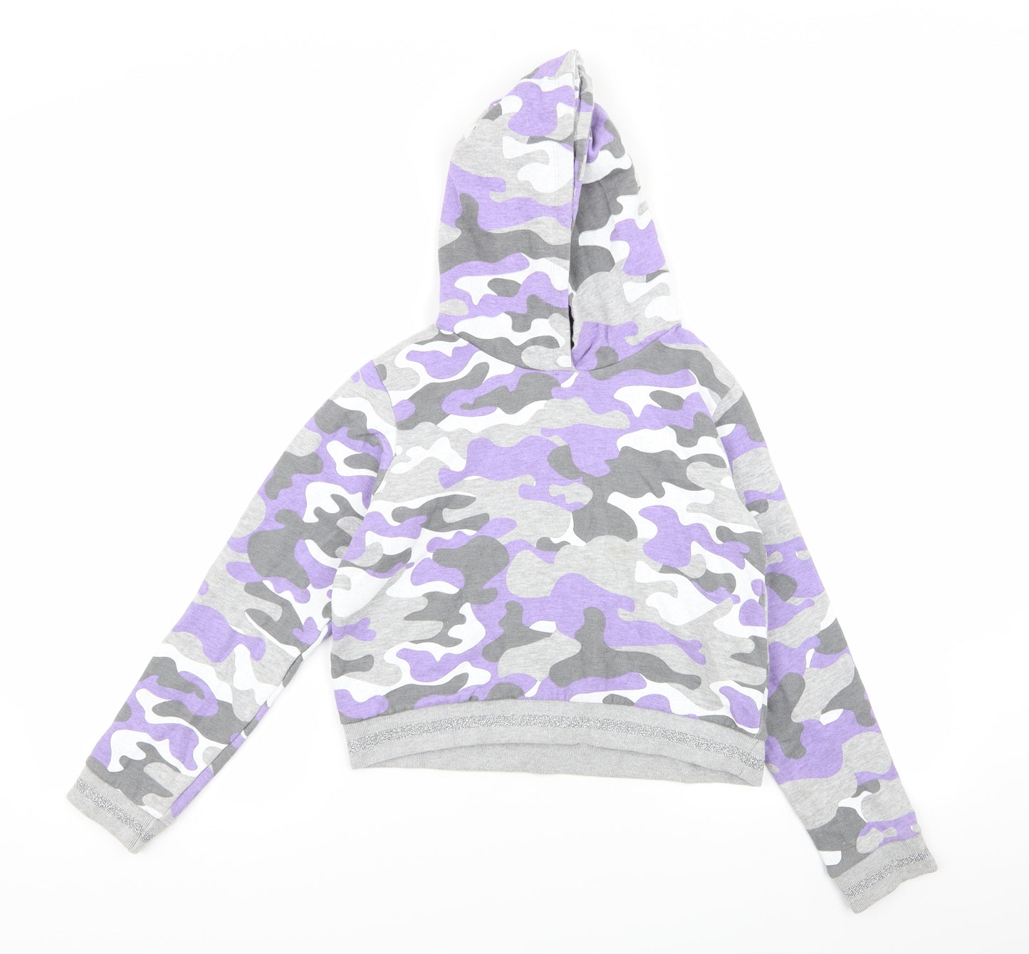 pep and co Girls Multicoloured Camouflage  Pullover Jumper Size 9-10 Years