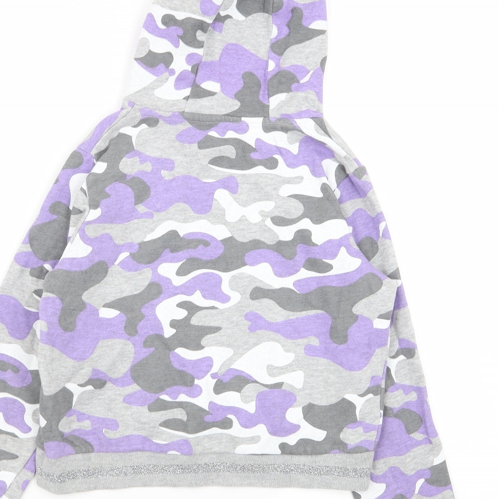 pep and co Girls Multicoloured Camouflage  Pullover Jumper Size 9-10 Years