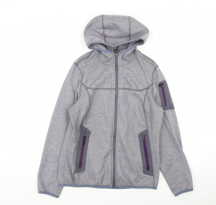Free Country Womens Grey Full Zip Jumper Size M