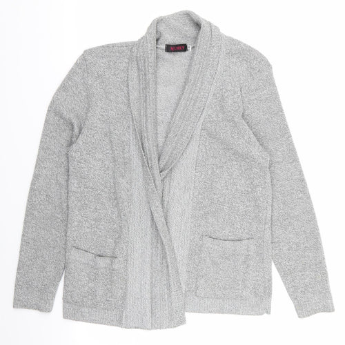 musky Womens Grey   Cardigan Jumper Size S  - size s/m