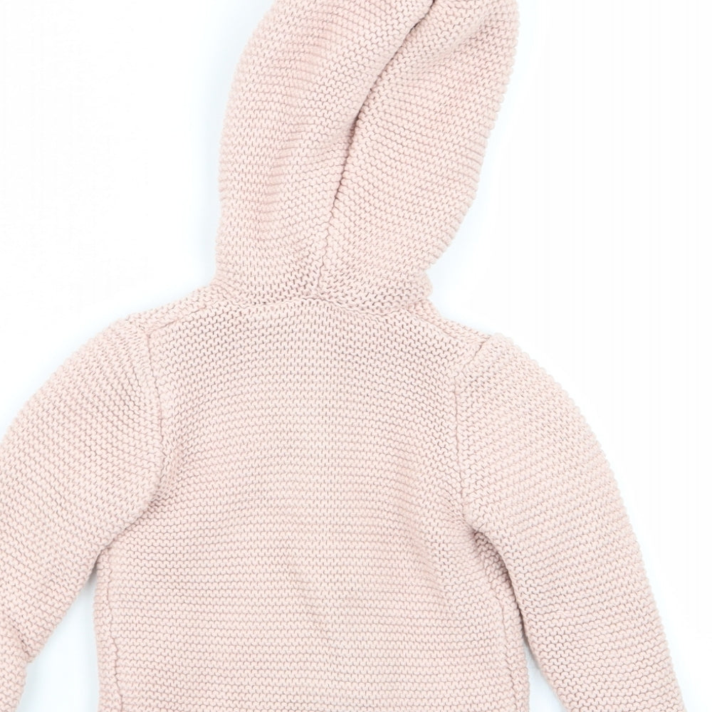 Asda George Girls Pink   Jacket  Size 6-9 Months