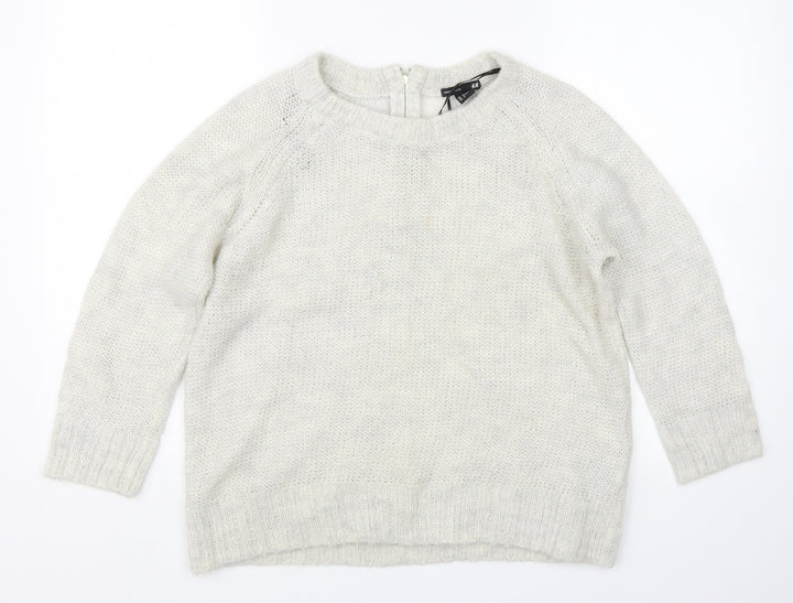 H&M Womens Beige   Pullover Jumper Size M
