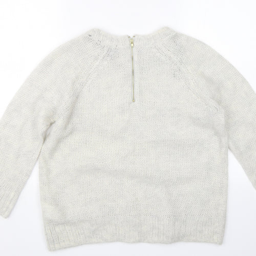 H&M Womens Beige   Pullover Jumper Size M