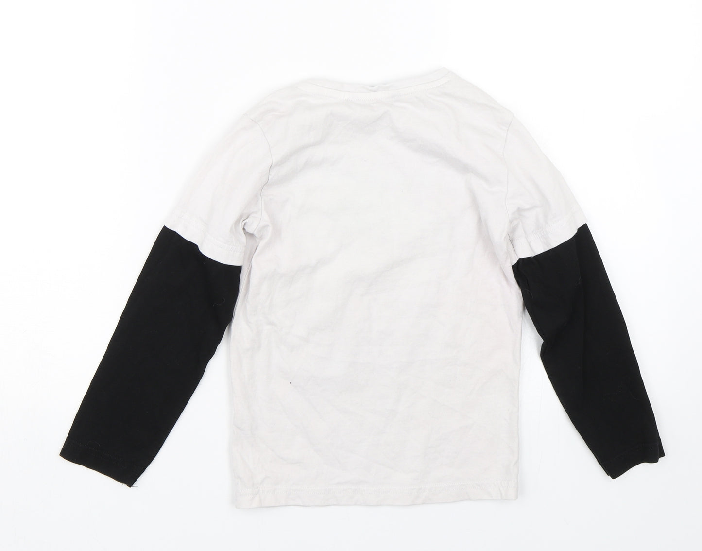 George Boys White   Basic T-Shirt Size 6-7 Years  - Gaming