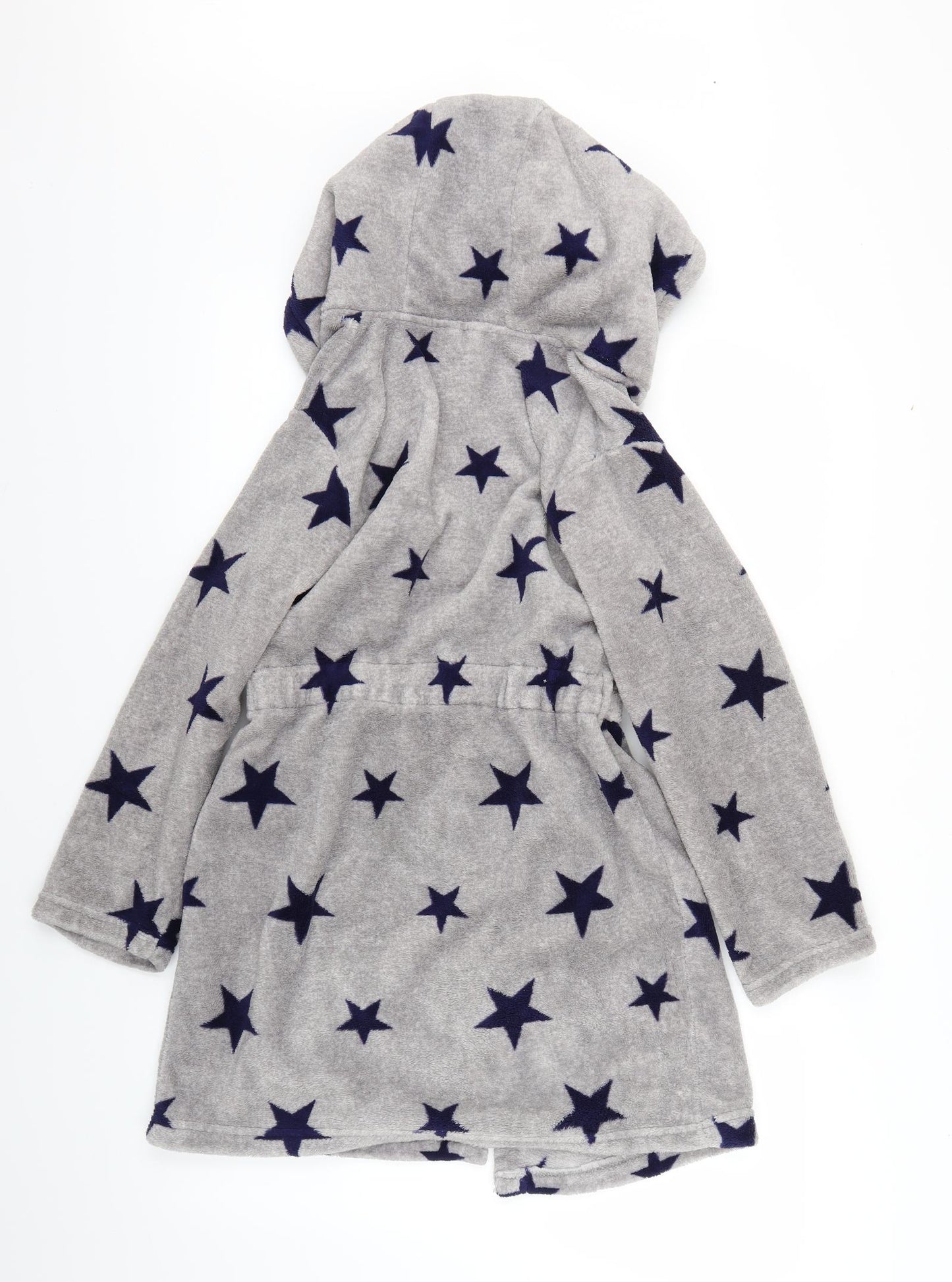Matalan Boys Grey Geometric Fleece  Gown Size 10-11 Years