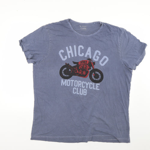 TU Mens Blue    T-Shirt Size XL
