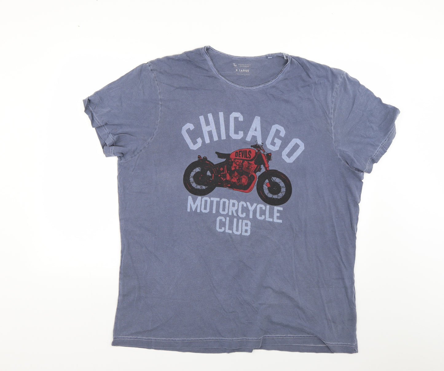 TU Mens Blue    T-Shirt Size XL