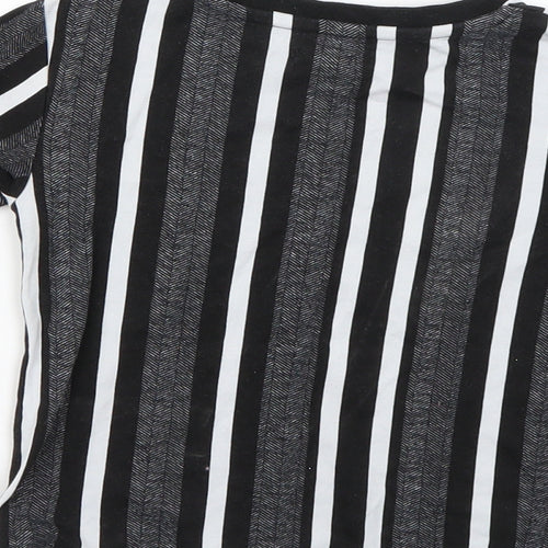 H&M Boys Black Striped  Basic T-Shirt Size 3-4 Years