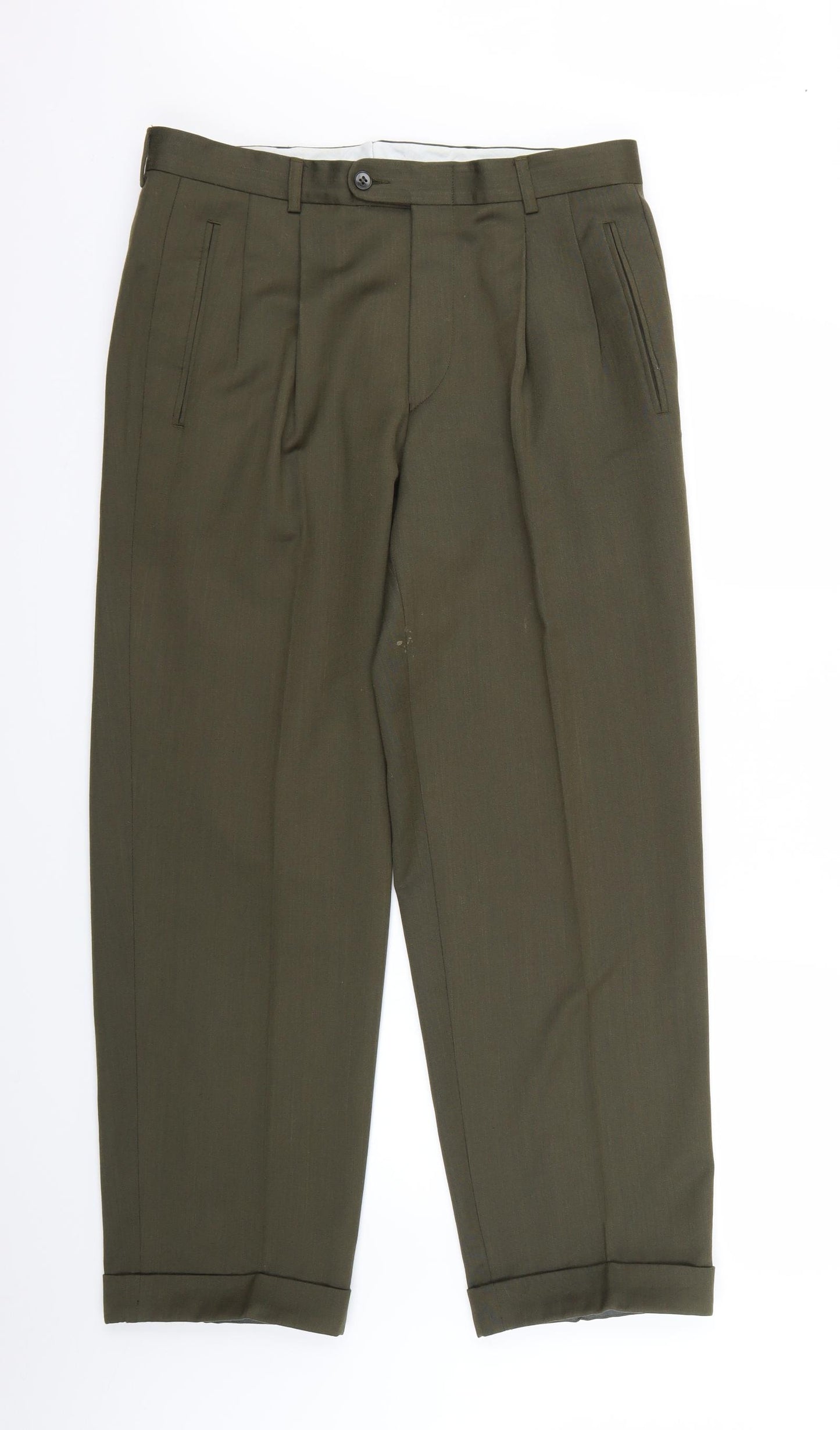 Preworn Womens Green   Trousers  Size 32 in L27.5 in
