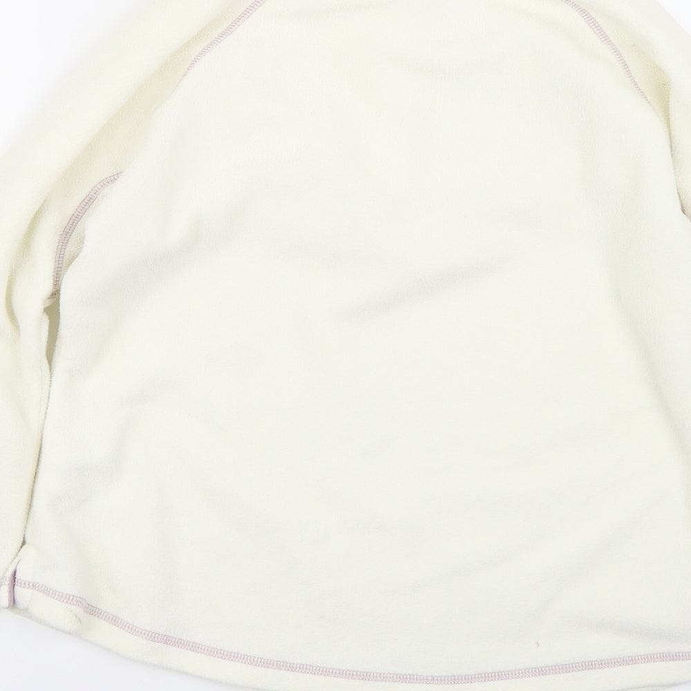 Peter Storm Womens White  Fleece Pullover Sweatshirt Size 12