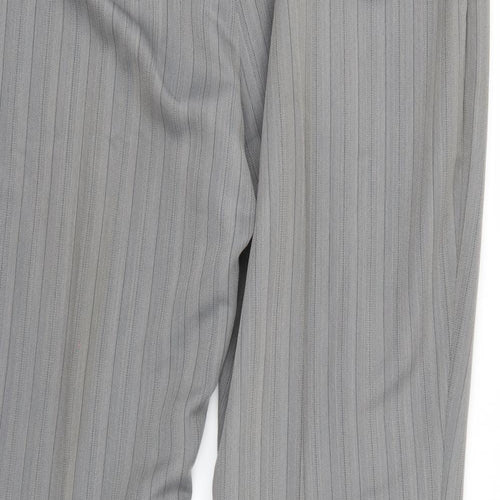 Agenda Womens Grey Herringbone  Trousers  Size 22 L27.5 in