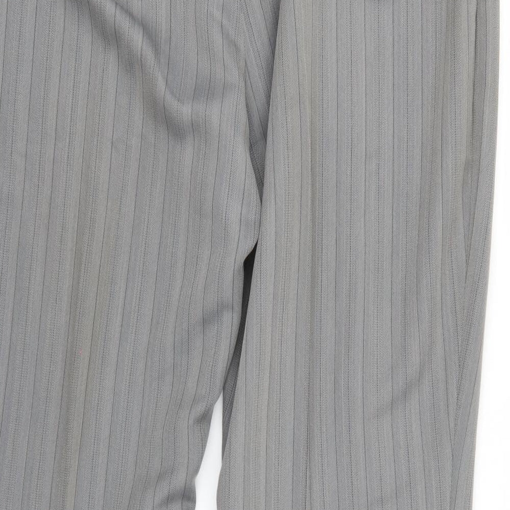 Agenda Womens Grey Herringbone  Trousers  Size 22 L27.5 in