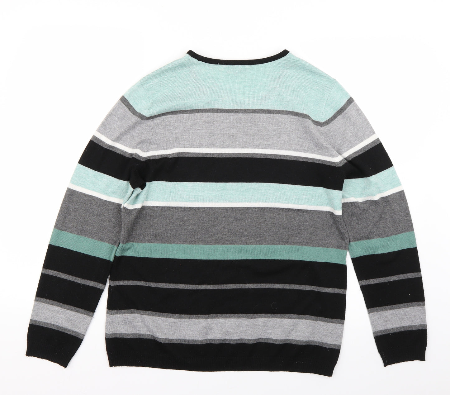 Canada Womens Blue Striped  Pullover Jumper Size M