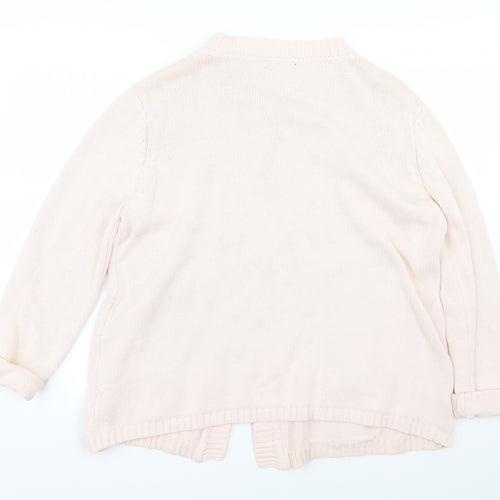 BM Womens Pink  Knit Cardigan Jumper Size L