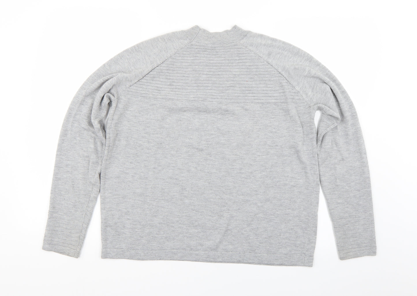 ASOS Womens Grey Striped  Pullover Sweatshirt Size 10
