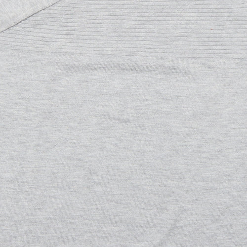 ASOS Womens Grey Striped  Pullover Sweatshirt Size 10