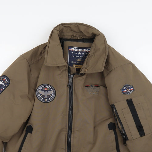 Passengers Mens Green   Bomber Jacket Coat Size S