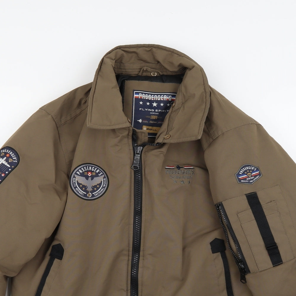 Passengers Mens Green   Bomber Jacket Coat Size S