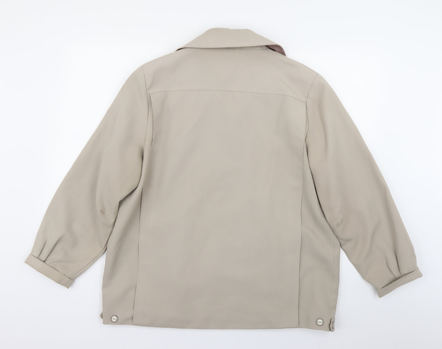 Preworn Womens Beige   Trench Coat Coat Size L