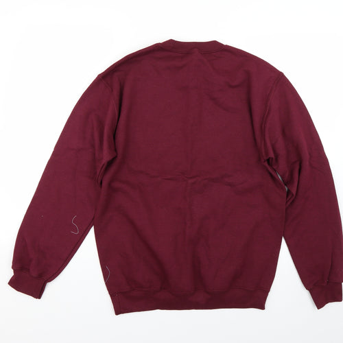 Gildan Womens Red   Pullover Sweatshirt Size S  - Dog Mom
