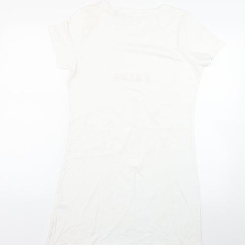 Preworn Womens White   Basic T-Shirt Size M  - Bride