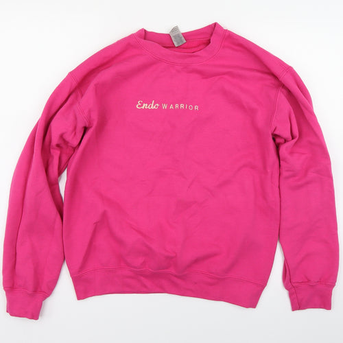 Gildan Womens Pink   Pullover Sweatshirt Size S