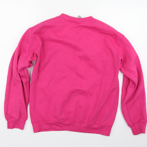 Gildan Womens Pink   Pullover Sweatshirt Size S